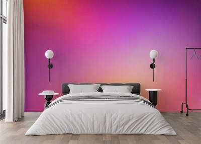 pink purple orange , color gradient rough abstract background shine bright light and glow template e Wall mural