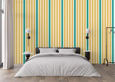 Vertical Stripes Pattern In Retro Colors Wall mural