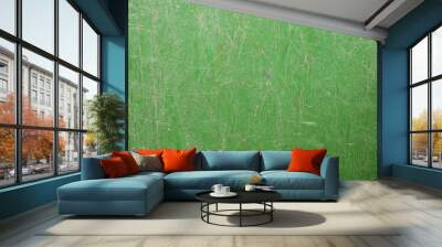 old green plastic with scratch texture Wall mural