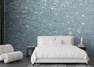 water wave with reflection of sparkle sunlight Wall mural