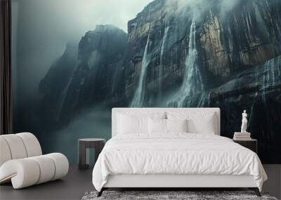 amazing natural beauty Angel Falls, Venezuela with different shooting and angles Wall mural