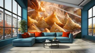 Deep Fried Samosas Wall mural