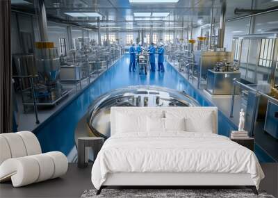 Modern Pharmaceutical Factory Interior Wall mural