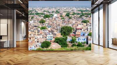 jodhpur, the blue city as seen from jaswant thada Wall mural