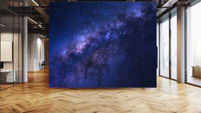 Starry night sky and milky way galaxy with stars and space dust in the universe Wall mural