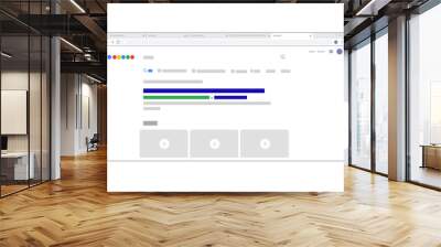 Search engine result page browser exploration user interface simplified user interface Wall mural