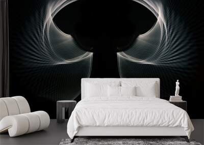 abstract light wings Wall mural