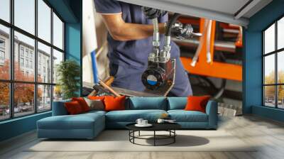 hydraulic repair pumps Wall mural