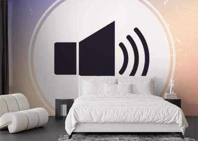 Volume web symbol icon Wall mural