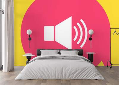 Volume web symbol icon Wall mural