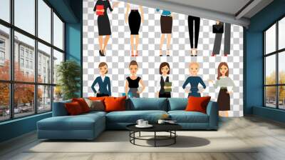 women in office clothes Wall mural