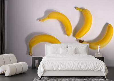 a group of yellow bananas Wall mural