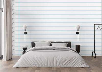 Torn blank notebook paper Wall mural