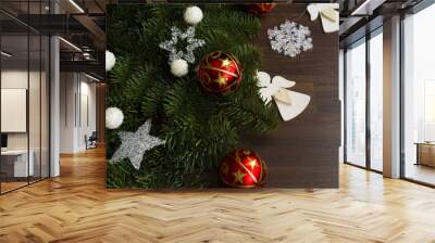 Christmas tree with gingerbread Wall mural