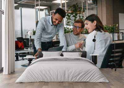 Business people are working together in the office Wall mural