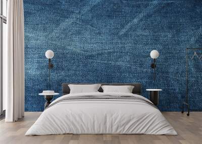 denim background texture. Wall mural