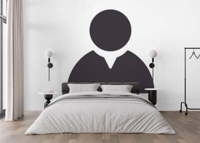 Human icon , lorem ipsum Flat design Wall mural