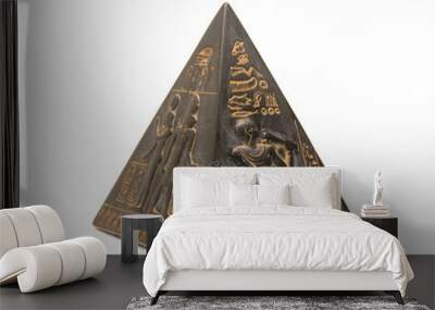 pyramid figurine stands on a white background Wall mural