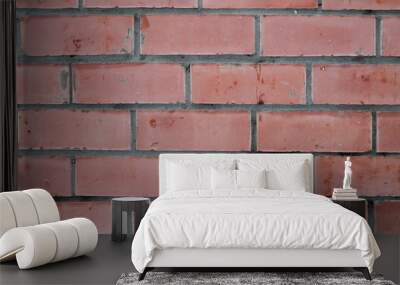 Retro brick wall old texture, great design for any purposes. Wall mural