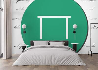 Tableicon vector icon , lorem ipsum Flat design Wall mural