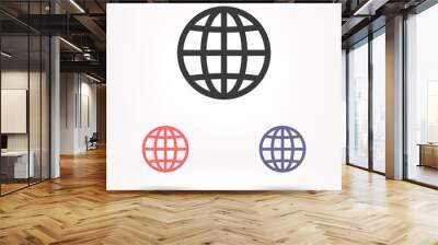 World Vector icon design 10 eps illustration Wall mural