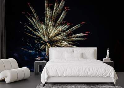 fireworks in the sky Wall mural