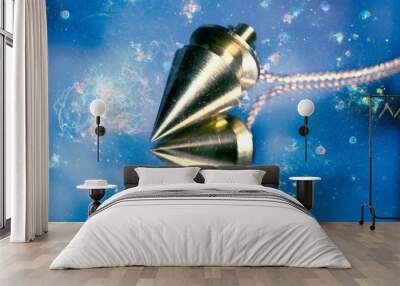 Magic pendulum with stars like esoteric tool  Wall mural