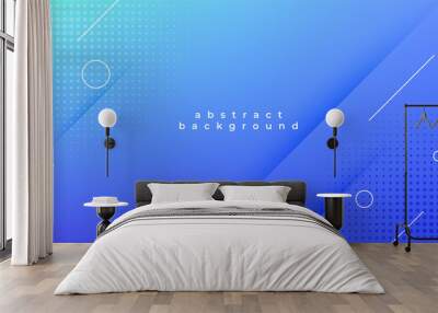 abstract blue modern elegant design Wall mural