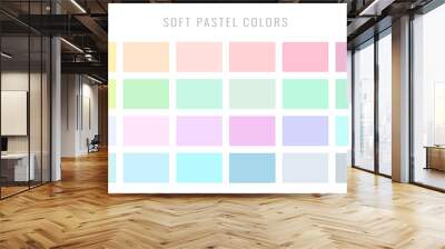 abstract color palette banner set for modern advertising Wall mural