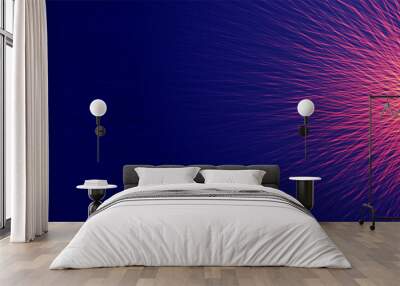 abstract glowing lines visualization concept background Wall mural