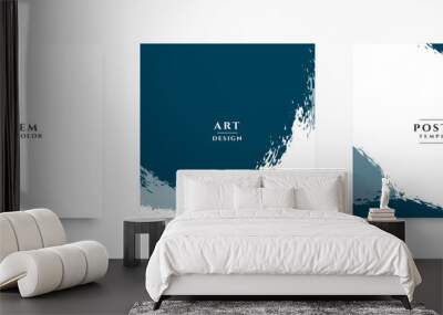 abstract grunge banners for social media post and stories Wall mural