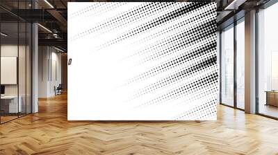 abstract speed lines style halftone banner design Wall mural