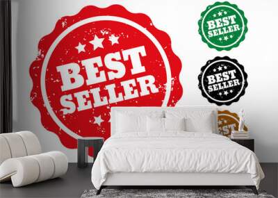 best seller rubber stamps set of four Wall mural