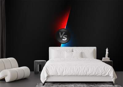 black versus vs screen competition background design Wall mural