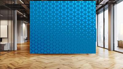 blue halftone banner with triangle shapes design Wall mural