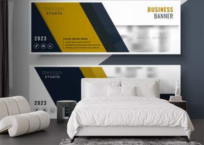 business presentation banner design in geometric shape Wall mural