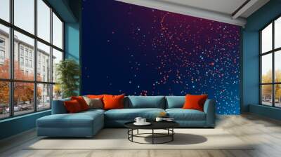 digital technology particle banner with light effect Wall mural