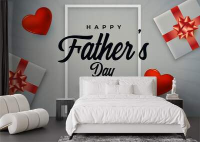 father's day 3d background design Wall mural