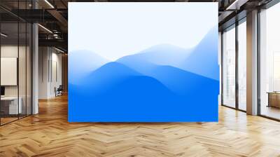 fluid style abstract blue background with flowing motion Wall mural