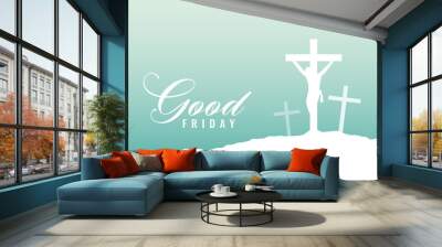 good friday holy week background design Wall mural