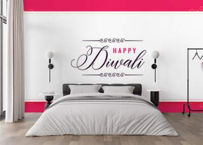 happy diwali creative festival banner design Wall mural