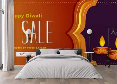 india diwali stylish sale banner design Wall mural