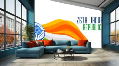 indian republic day flag concept design Wall mural