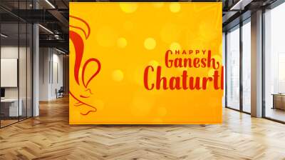 lord ganesh chaturthi indian festival banner design Wall mural