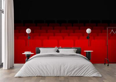 movie row seats cinema theater background Wall mural