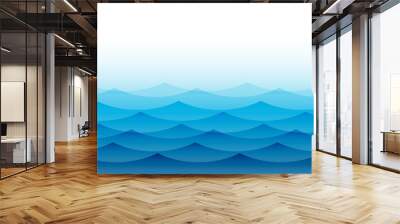 ocean sea waves ripples water background Wall mural