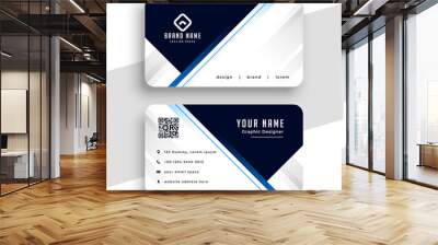 professional business card design geometric lines style Wall mural