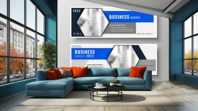 set of two geometric business banner design Wall mural