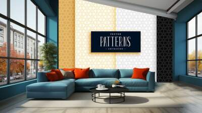 small triangles geometric patterns set in premium colors Wall mural