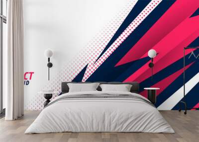 stylish sports background with geometric sharp shapes Wall mural